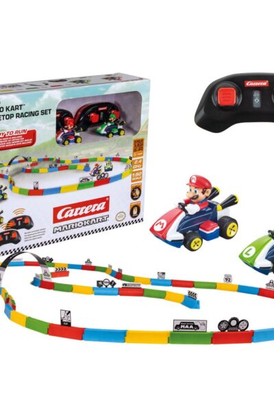 Carrera: Super Mario Kart RC Ferngesteuertes Auto 1/43 2,4GHz Tabletop Racing Set Mario