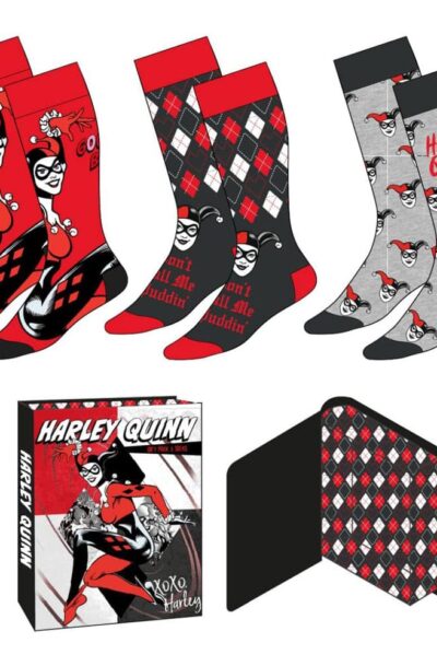 Cerdá: DC Comics Socken 3er-Pack Harley Quinn 36-43