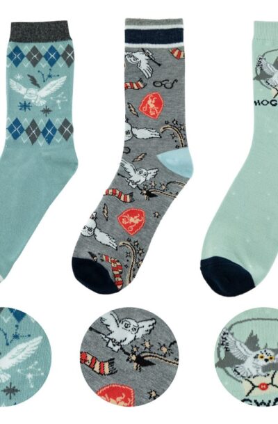Cinereplicas: Harry Potter Socken 3er-Pack Hedwig