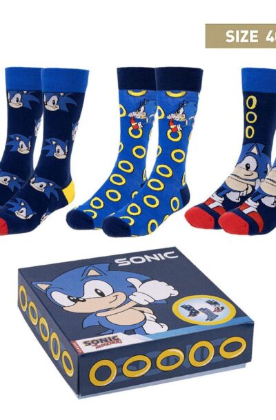 Cerdá: Sonic the Hedgehog Socken 3er-Pack Sonic 40-46