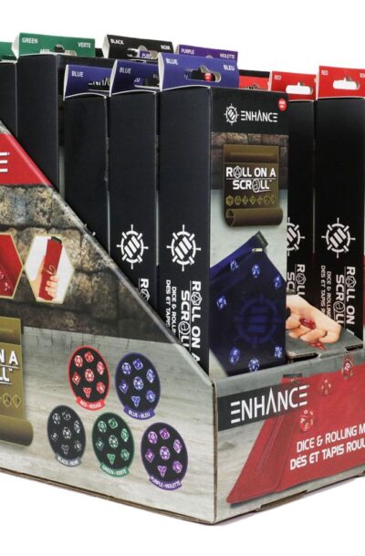 Enhance: Enhance Tabletop Roll on a Scroll Würfeltasche mit Würfel Sortiment (15)