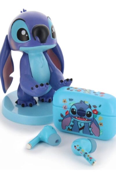 Exquisite Gaming: Lilo & Stitch Holdems Mini-Halter & Kabellose Kopfhörer Stitch Design 2 mit TWS Buds Pro 10 cm