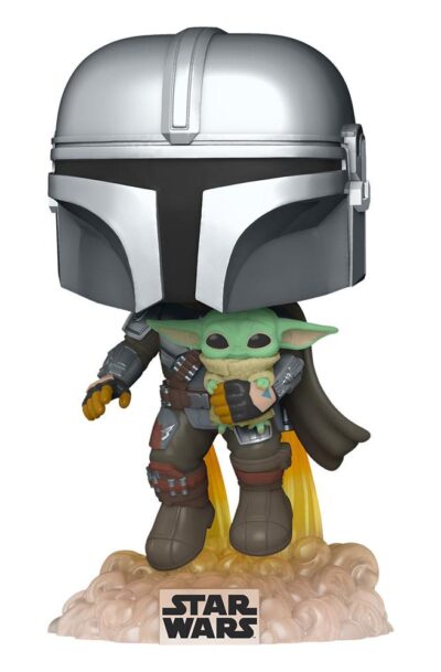 Funko: Star Wars The Mandalorian POP! TV Vinyl Figur Mando Flying w/ Jet Pack 9 cm