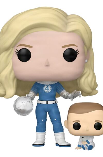 The Fantastic Four: First Steps POP! & Buddy Marvel Vinyl Figur Invisible Woman & Franklin 9 cm
