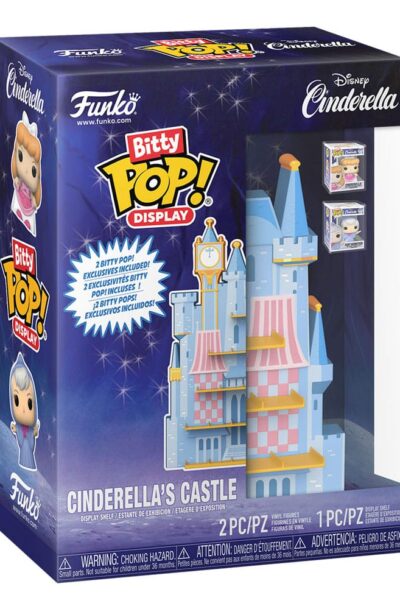 Funko: Disney Bitty POP! Display mit 2 Vinyl Figuren Cinderella’s Castle