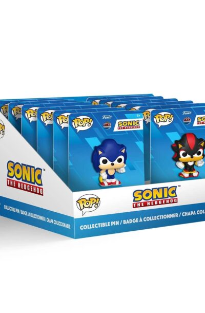 Funko: Sonic – The Hedgehog by Loungefly Ansteck-Pins Blind Box Pixar Collection PDQ Display (12)