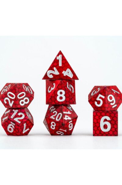 FanRoll: Dragon Storm Sharp Edge Silicone Würfel Set Red Dragon Scales (7)