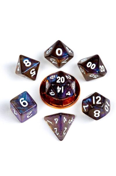 FanRoll: FanRoll Mini Würfel Set Stardust Galaxy (7)