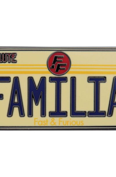 FaNaTtik: Fast & Furious Ansteck-Pin Familia License Plate