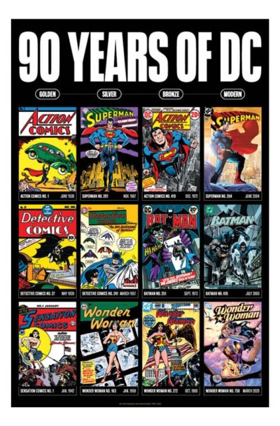 FaNaTtik: DC Comis Kunstdruck 90 Years Limited Edition 42 x 30 cm