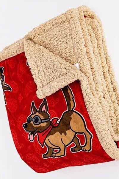 DEVplus: Fallout Flanell-Fleecedecke Dogmeat 137 x 178 cm