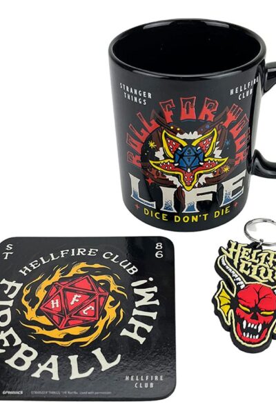 Pyramid International: Stranger Things Tasse, Untersetzer und Schlüsselanhänger Set Hellfire