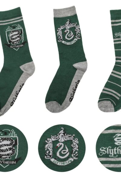 Cinereplicas: Harry Potter Socken 3er-Pack Slytherin