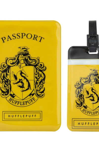 Cinereplicas: Harry Potter Kofferanhänger & Reisepass-Halter Set Hufflepuff