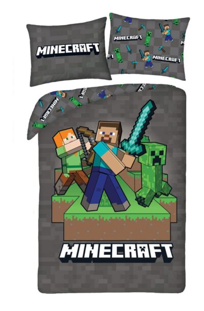 Halantex: Minecraft Bettwäsche Ver. 4 140 x 200 cm / 70 x 90 cm