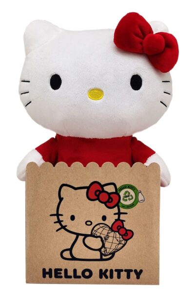 Joy Toy (IT): Sanrio Plüschfigur Hello Kitty mit rotem Kleid 24 cm