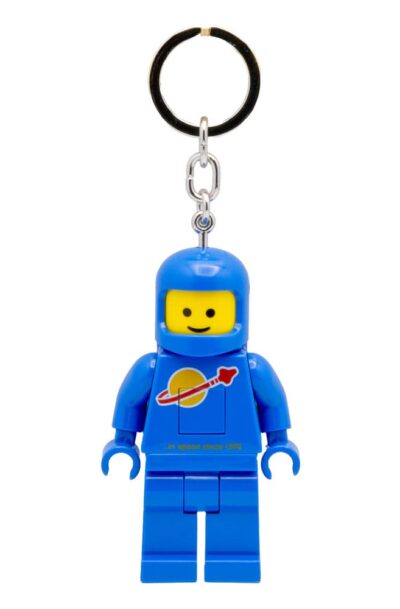 Joy Toy (IT): LEGO Schlüsselanhänger mit Leuchtfunktion Astronaut Blau 8 cm