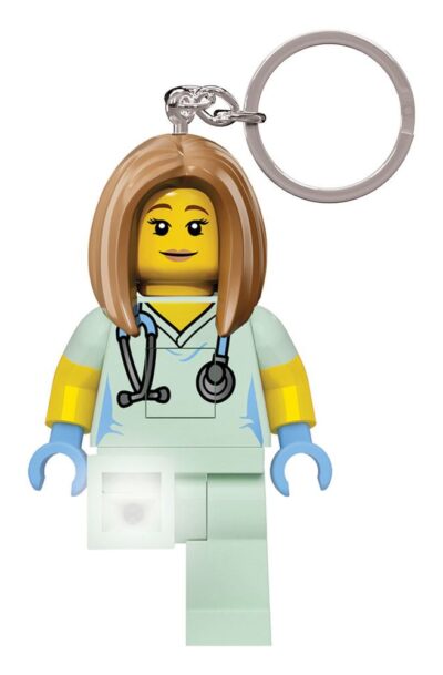 Joy Toy (IT): LEGO Classic Schlüsselanhänger mit Leuchtfunktion Krankenschwester 8 cm