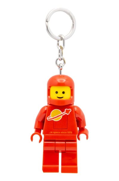 Joy Toy (IT): LEGO Schlüsselanhänger mit Leuchtfunktion Astronaut Rot 8 cm