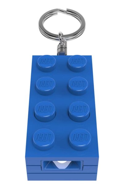 Joy Toy (IT): LEGO Minifigures Schlüsselanhänger mit Leuchtfunktion Stein-Blau 8 cm