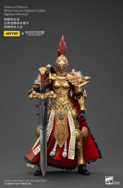 Joy Toy (CN): Warhammer The Horus Heresy Actionfigur Sisters of Silence White Falcons Vigilator Cadre Vigilator Mistress 19 cm