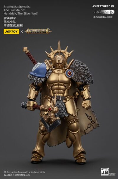 Joy Toy (CN): Warhammer Age of Sigmar Actionfigur Stormcast Eternals The Blacktalons Hendrick The Silver Wolf 20 cm