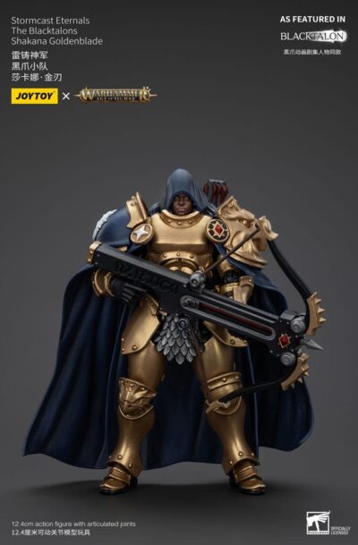 Joy Toy (CN): Warhammer Age of Sigmar Actionfigur Stormcast Eternals The Blacktalons Shakana Goldenblade 20 cm
