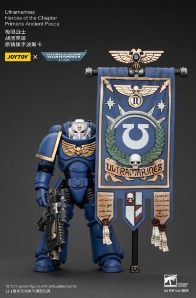 Joy Toy (CN): Warhammer 40k Actionfigur 1/18 Ultramarines Heroes of the Chapter Primaris Ancient Posca 20 cm