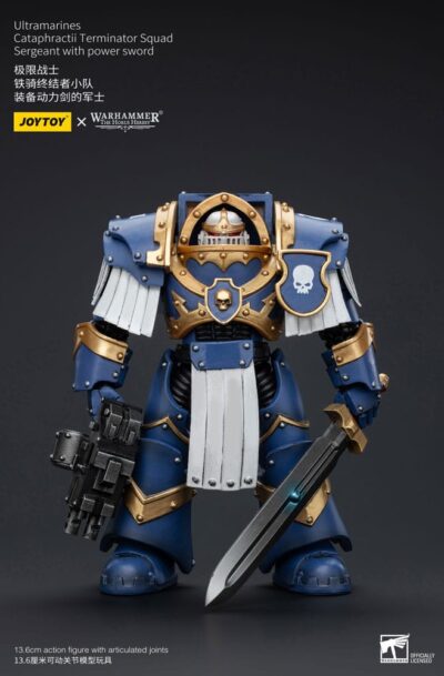 Joy Toy (CN): Warhammer The Horus Heresy Actionfigur 1/18 Ultramarines Cataphractii Terminator Squad Sergeant with Power Sword 14 cm