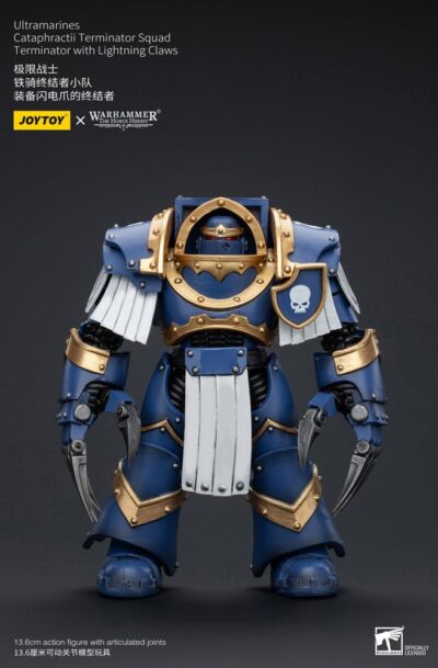 Joy Toy (CN): Warhammer The Horus Heresy Actionfigur 1/18 Ultramarines Cataphractii Terminator Squad Terminator with Lightning Claws 14 cm