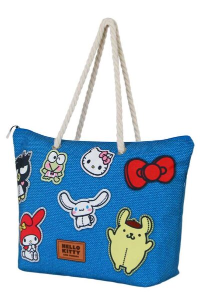 Karactermania: Sanrio Soleil Strand-Tasche Hello Kitty Stickers Blue