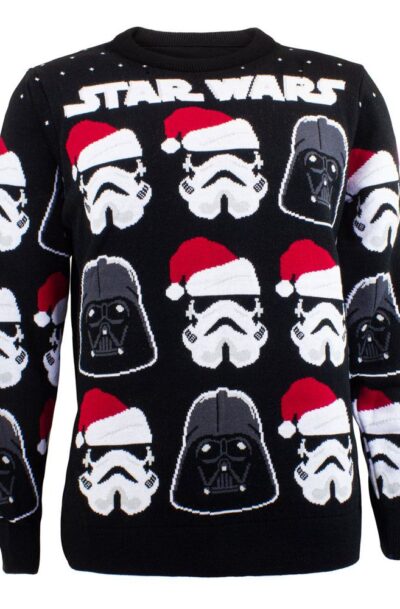 Heroes Inc: Star Wars Sweatshirt Christmas Jumper Darth Vader / Stormtrooper Grösse M