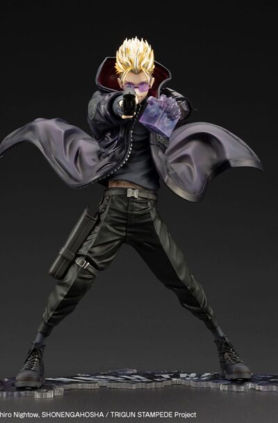 Kotobukiya: Trigun Stampede ARTFXJ Statue 1/8 Vash the Stampede The Gunman in Black Ver. 22 cm