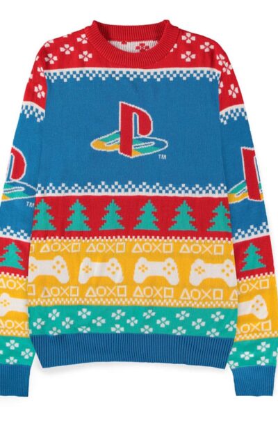 Difuzed: PlayStation Pullover Logo (Christmas Jumper) Grösse M