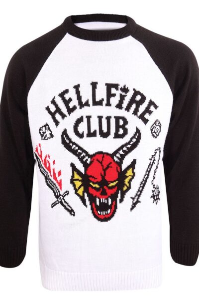 Heroes Inc: Stranger Things Sweatshirt Christmas Jumper Hellfire Club Grösse M