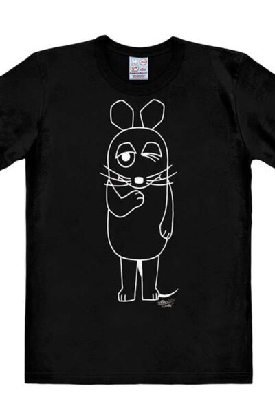 Logoshirt: Die Sendung mit der Maus Easy Fit T-Shirt Outline  Grösse XL