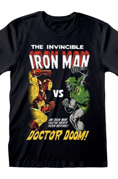 Heroes Inc: Marvel T-Shirt Iron Man vs Doom Grösse M