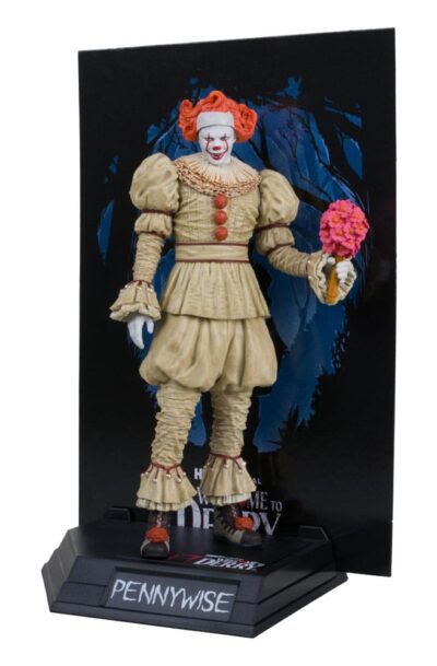 It: Welcome to Derry Movie Maniacs PVC Statue Pennywise (Flashback) (Gold Label) 16 cm