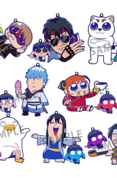 Megahouse: Gintama x Okawabukubu Rubber Mascot Buddycolle Gummi-Anhänger Gintama Oshanti 7 cm Sortiment (8)