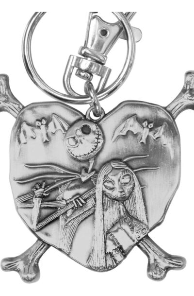 Monogram Int.: Nightmare before Christmas Metall-Schlüsselanhänger Jack and Sally in Heart