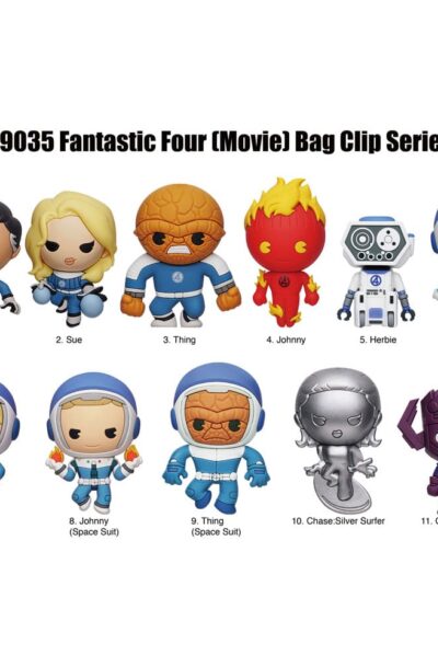 Monogram Int.: Fantastic Four 3D PVC-Taschenanhänger Movie Display (24)