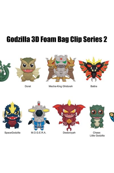 Monogram Int.: Godzilla 3D PVC-Taschenanhänger Series 2 Display (24)