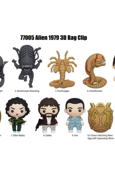 Monogram Int.: Alien 3D PVC-Taschenanhänger Series 1 Display (24)