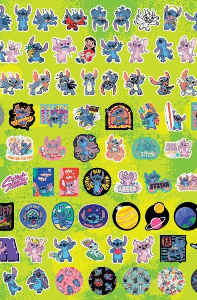 Monogram Int.: Lilo & Stitch Sticker-Set 100 Stück Stitch Sortiment (20)