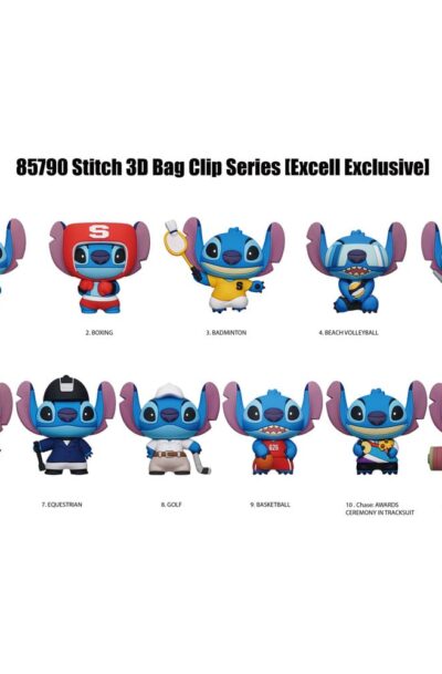 Monogram Int.: Lilo & Stitch 3D PVC-Taschenanhänger Series 1 Sport Display (24)