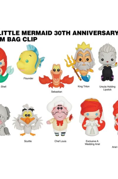 Monogram Int.: Arielle, die Meerjungfrau 3D PVC-Taschenanhänger Series 1 Display (24)