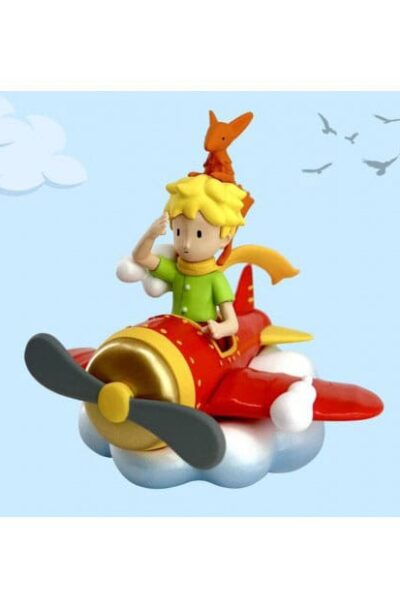 Plastoy: Der Kleine Prinz Figur Little Prince & Fox on the Plane 7 cm