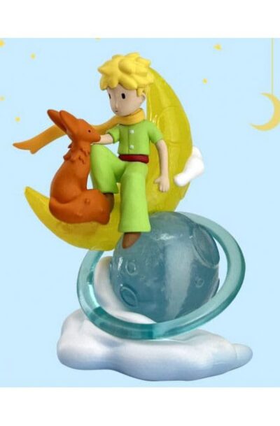 Plastoy: Der Kleine Prinz Figur Little Prince & Fox on the Moon 8 cm