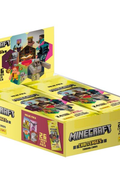 Panini: Minecraft – Challenges Trading Cards Fat Packs Display (10)