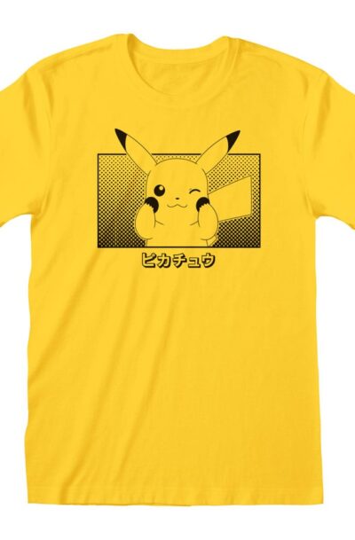 Heroes Inc: Pokemon T-Shirt Pikachu Katakana Grösse M